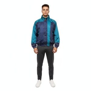 IN Sport GORE-TEX Jacket Mens Size M Blue Colorblock Windbreaker Full Zip Vintag